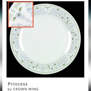 Princess Crown Ming  dinner plate
